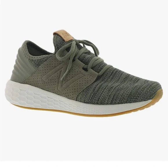 Men’s New Balance Fresh Foam Cruz v2 Knit Military Foliage Green Running Shoes - Picture 2 of 13
